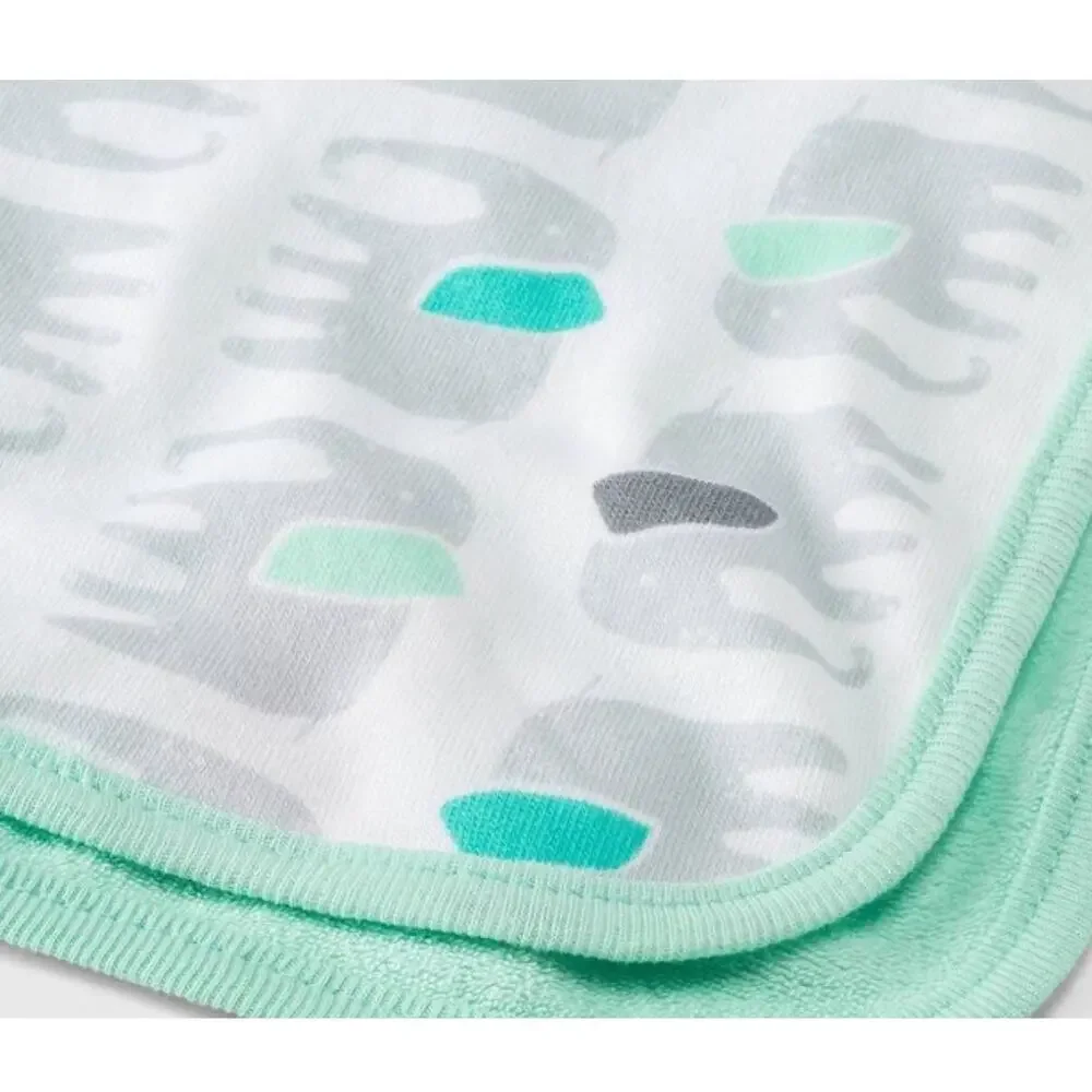 Baby Kids Washcloth Set 6 Elephant Little Peanut Green Cloud Island Green New